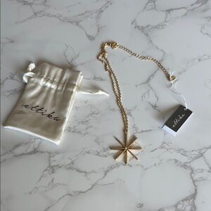 Ettika Gold Celestial Necklace Starburst Design